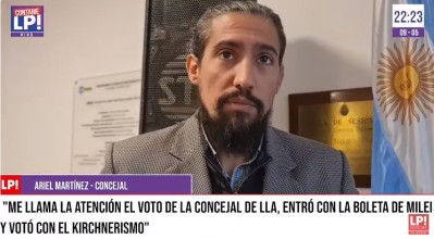 Ariel Martínez: "Una persona que entró al HCD por la boleta de Milei votó a favor de la casta"