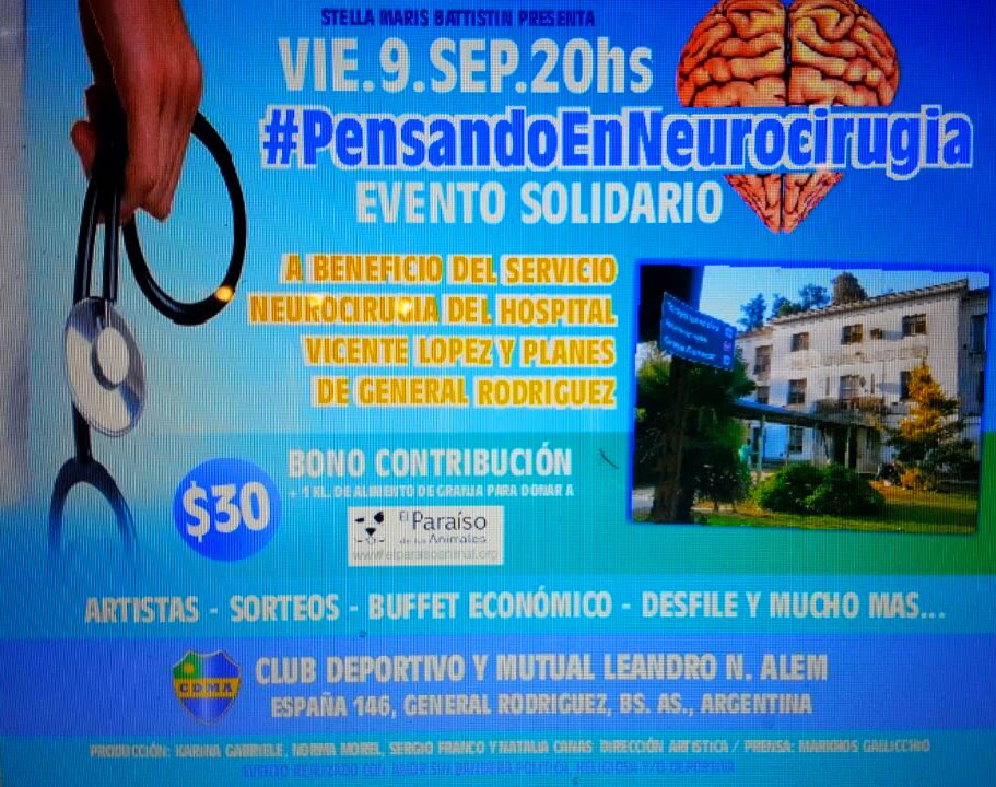 Exitosa recaudaci&oacute;n por el &aacute;rea de neurocirug&iacute;a del hospital