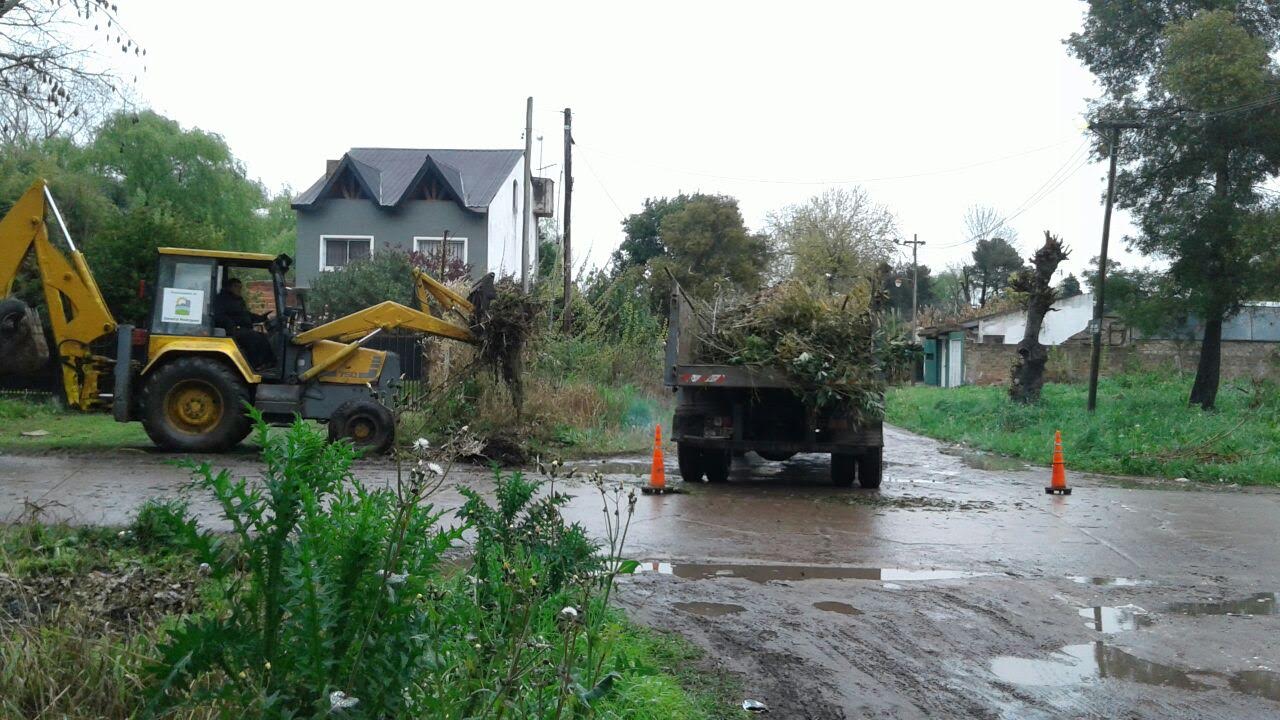 Se informaron trabajos en dos barrios del distrito