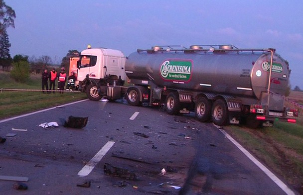 Camión de Serenísima protagonizó un accidente fatal sobre la Ruta 5