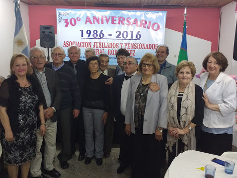 Gran fiesta por los 30 años de la Asociación de Jubilados y Pensionados de Gral. Rodríguez