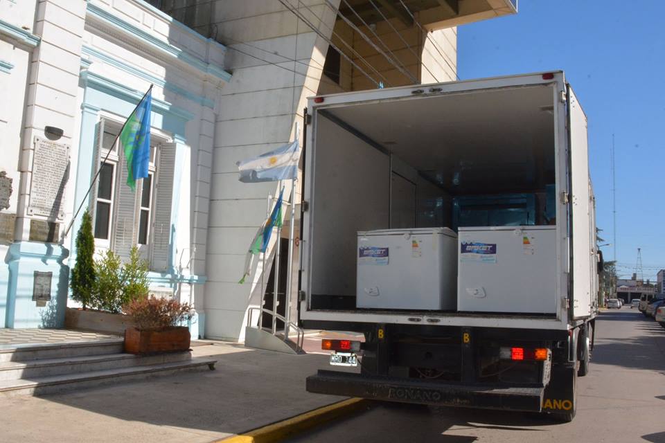 Llegaron electrodomésticos para escuelas rodriguenses