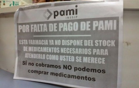 Las farmacias no atienden PAMI hoy y puede extenderse