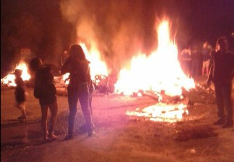 En "El Ombú" hubo un extenso corte de energía, de ruta... y de ramas