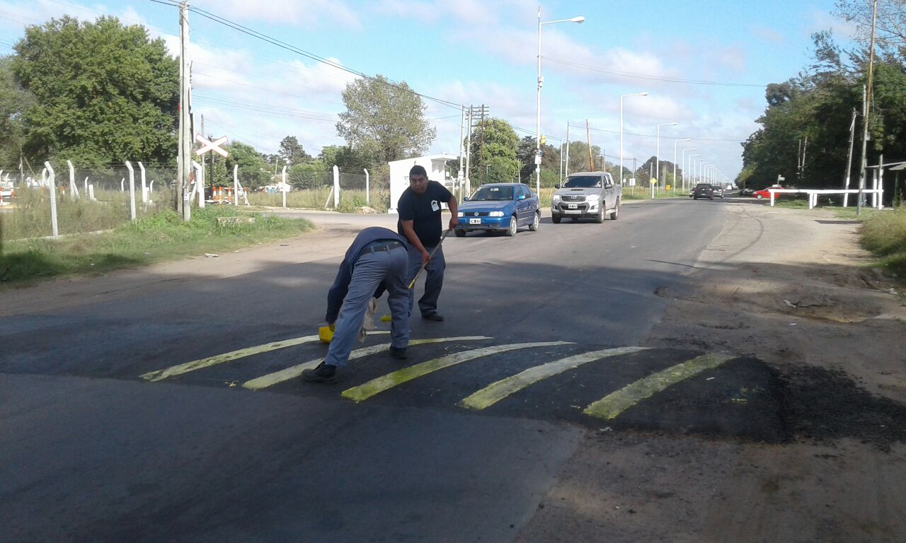 Se colocaron reductores de velocidad en Ruta 7