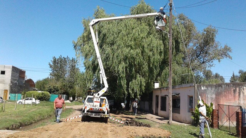Se realizaron tareas de mejoramiento del alumbrado público