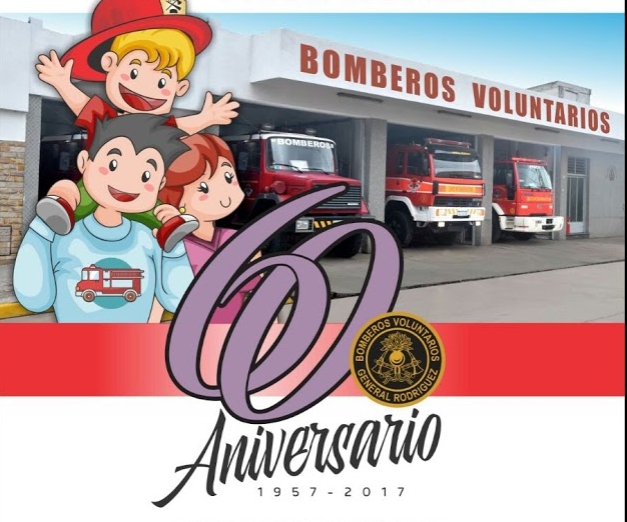 Los Bomberos de General Rodríguez invitan a las familias para celebrar su 60° aniversario
