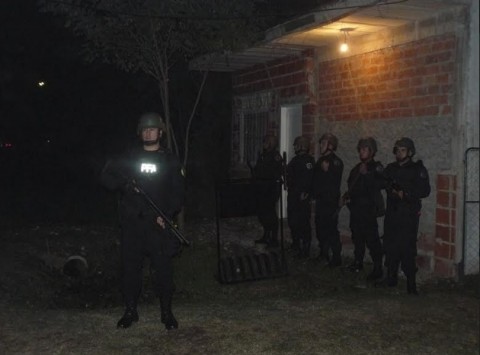 Una vez más, Policía Federal realizó allanamientos positivos por narcotráfico en un barrio rodriguense