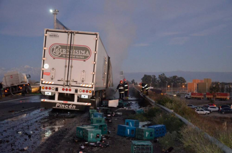 Camionero de La Serenísima falleció en un horrendo accidente en Mendoza