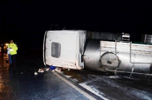 Otro camión de Serenísima volcó, pero en otro distrito