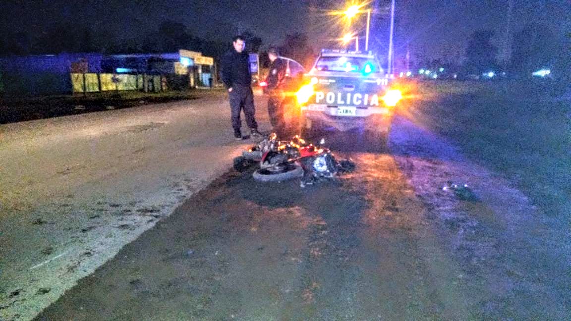 Un joven murió tras brutal accidente motociclístico sobre Ruta 7