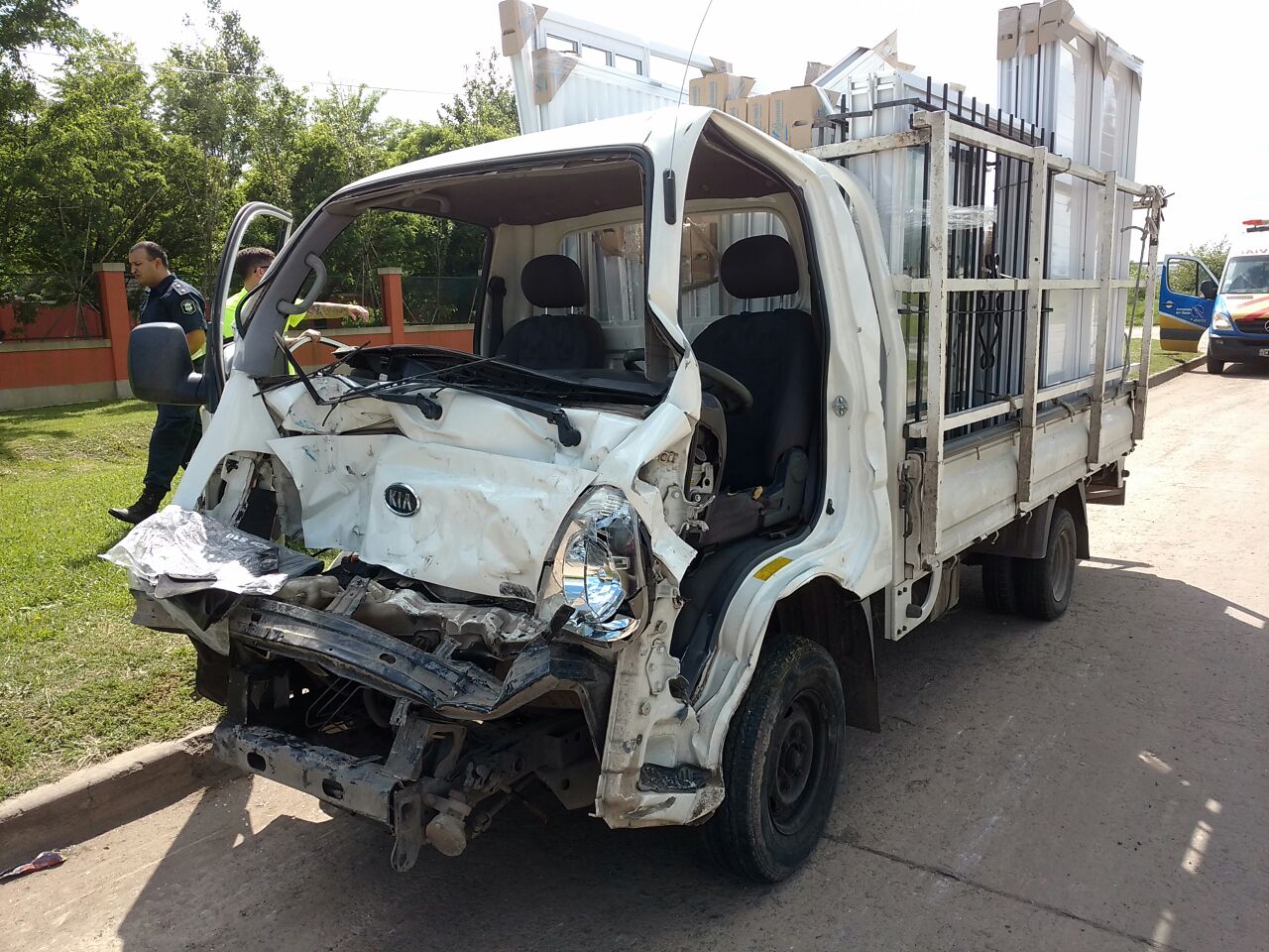 Accidente que pudo ser tragedia sobre la Autopista del Oeste