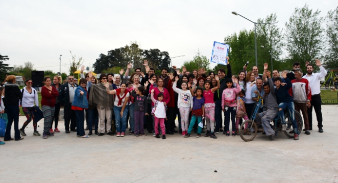 Se inauguró una plaza en el barrio más poblado de General Rodríguez