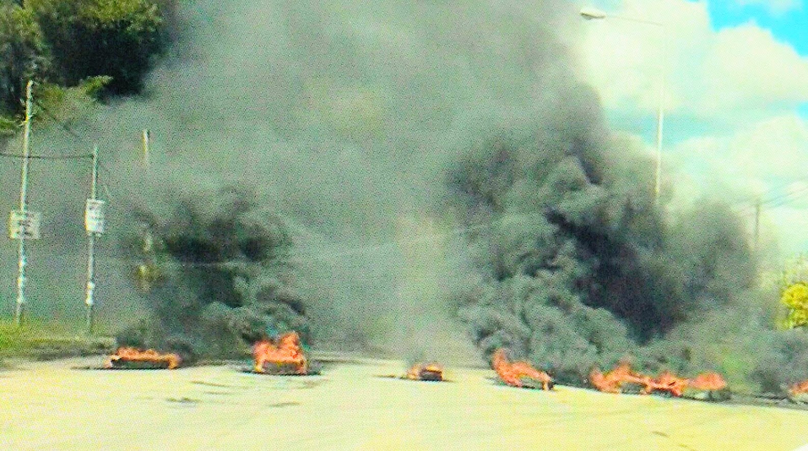 Otra tarde con corte de ruta por más de 24 horas sin servicio de energía