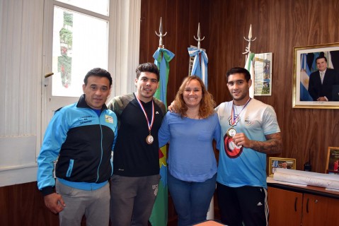 Los judocas Duarte fueron reconocidos en la Municipalidad por su último logro