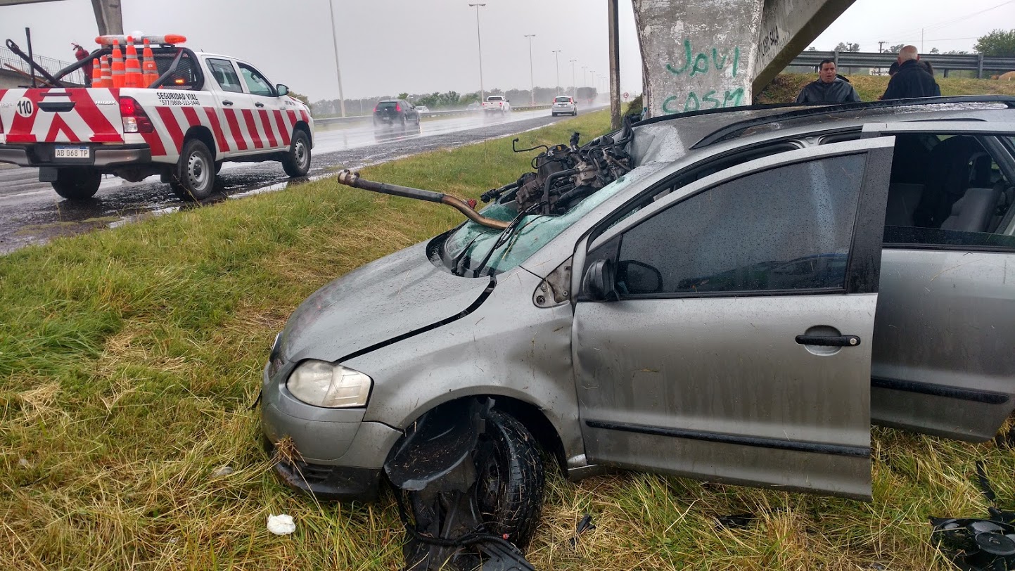 Llamativo accidente en el Acceso Oeste durante el lunes