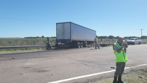 Un accidente en La Pampa tuvo como protagonista a un camionero rodriguense