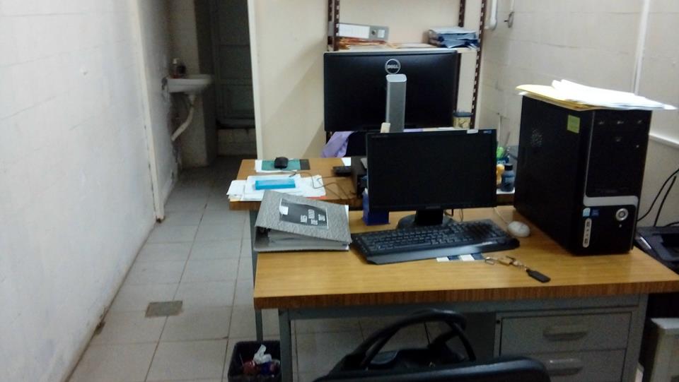 Reclamo por arreglos en una de las oficinas de personal del Hospital Vicente López