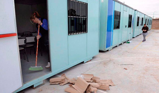 Mientras avanzan las obras en escuelas y jardines, se instalarán aulas móviles provisorias en General Rodríguez