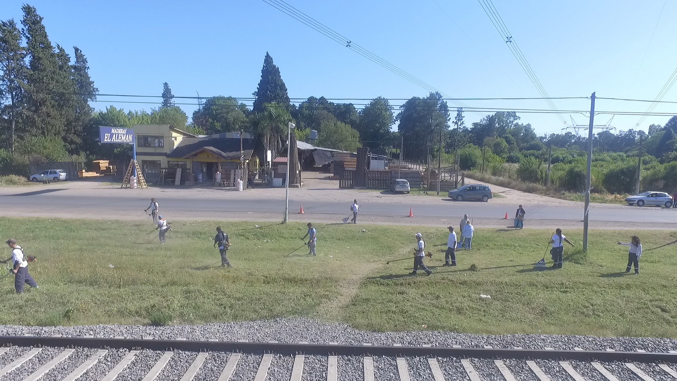 Trabajos de desmalezamiento y corte de pasto