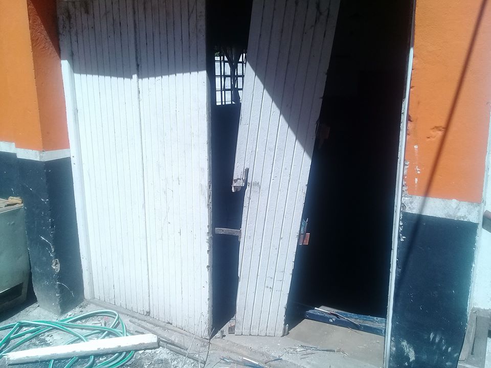 Vandalismo y robo en una sociedad de fomento