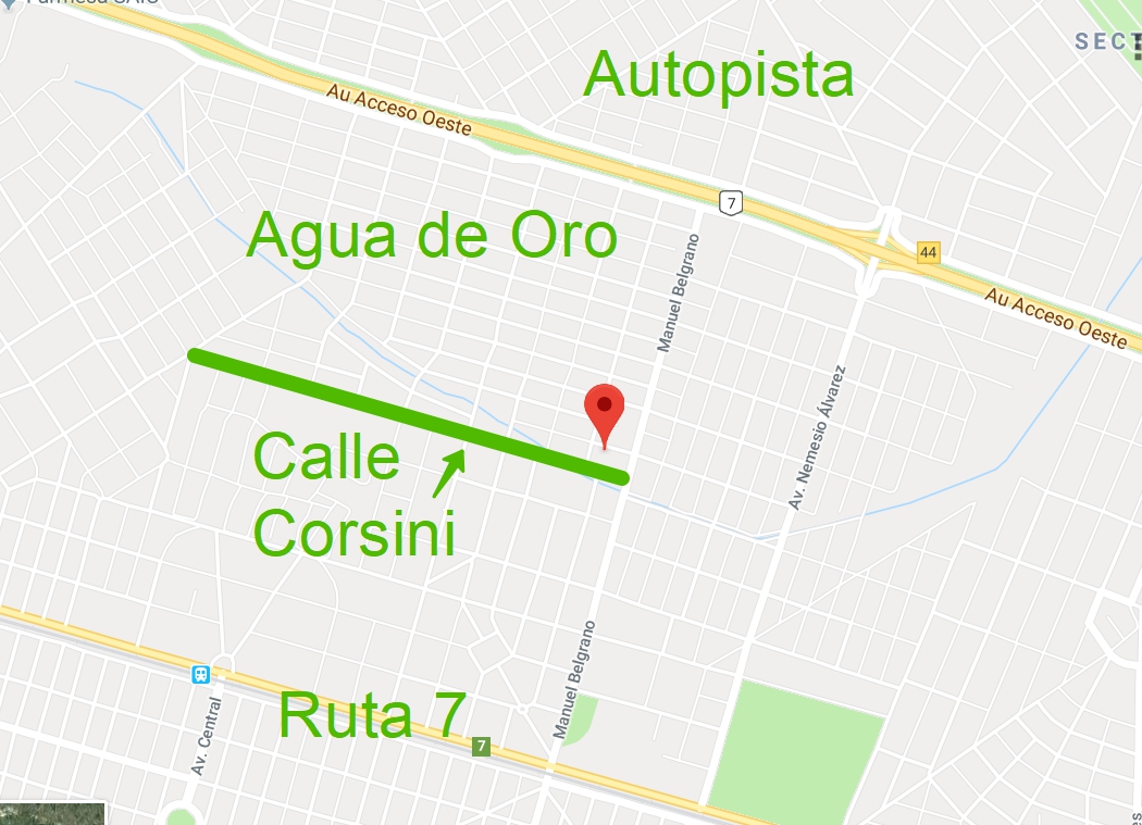Inauguración de la calle Corsini y novedad sobre los reductores de velocidad