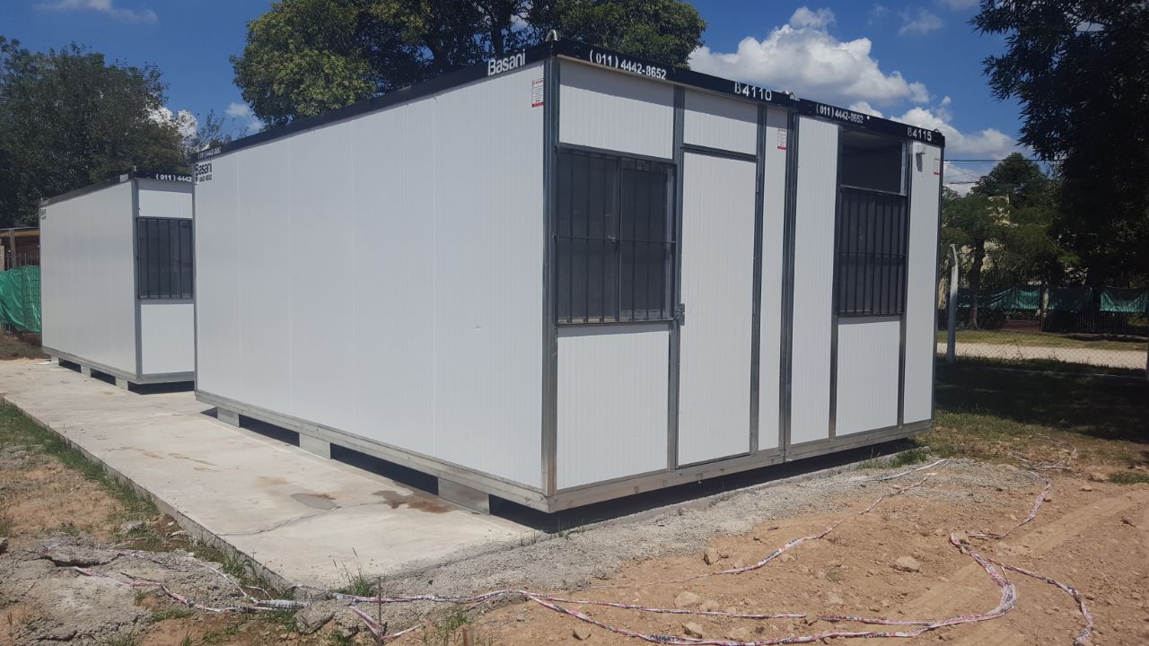 Llegaron las aulas modulares a General Rodríguez