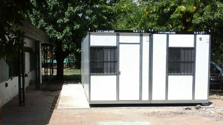 Intentaron robar una de las nuevas aulas modulares que se instalaron en Rodríguez