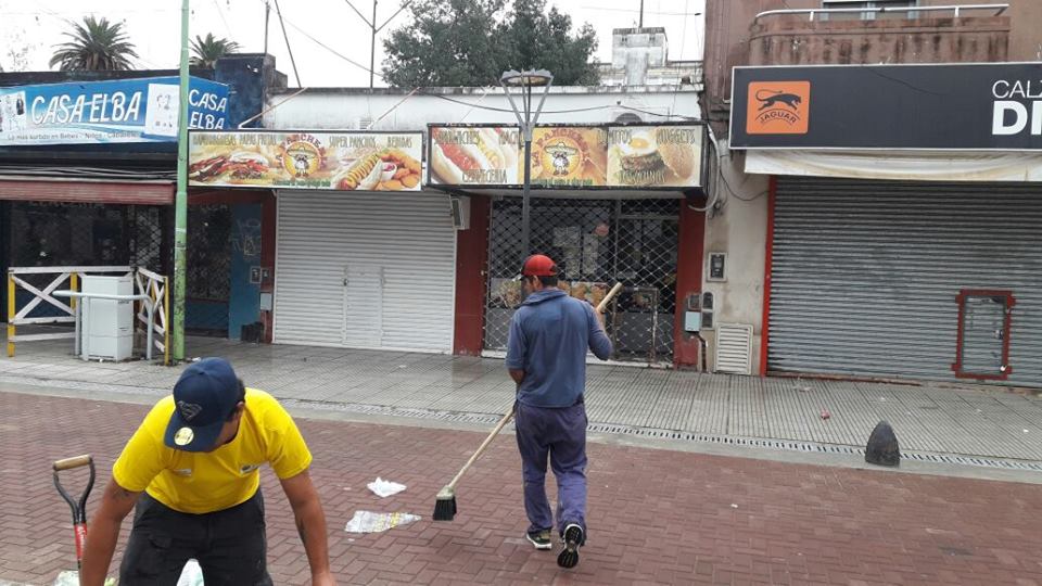 Limpieza en las calles tras el temporal