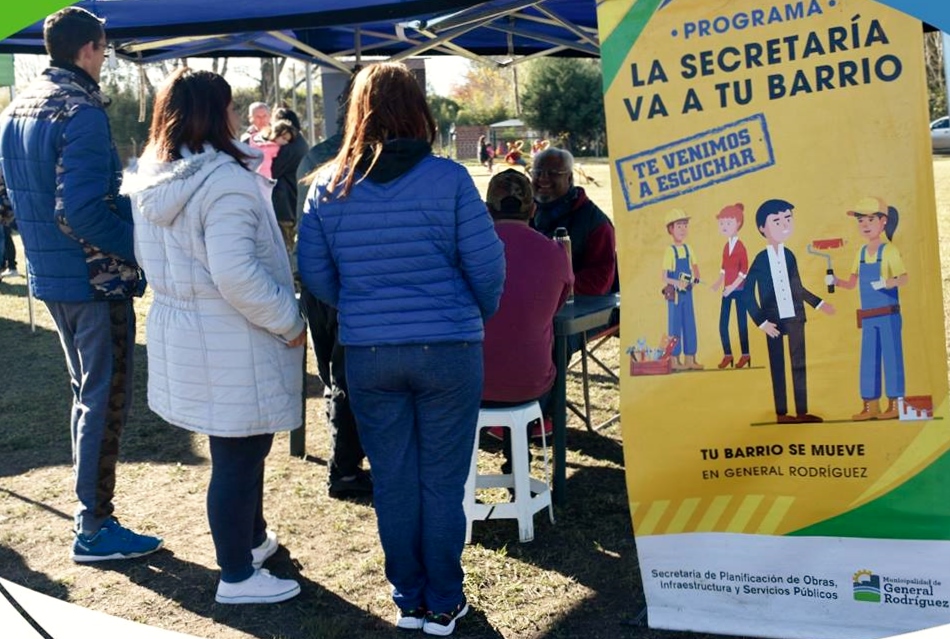 La carpa azul de Servicios Públicos visitará un nuevo barrio rodriguense