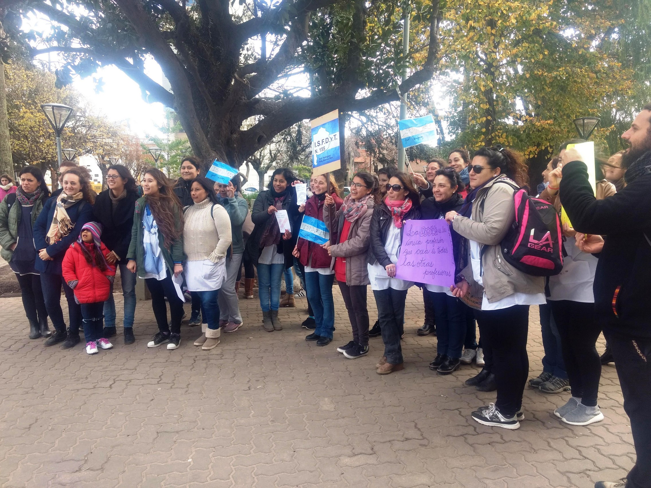 Los estudiantes del Instituto de formación docente reclamaron espacio y desdoblamientos