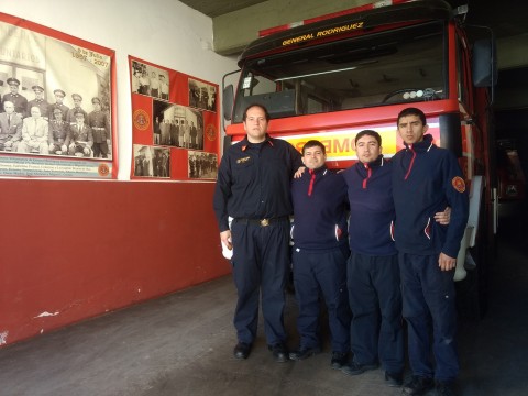 Tras la capacitación en Brasil, los bomberos locales quieren "volcar todos los conocimientos" en Rodríguez
