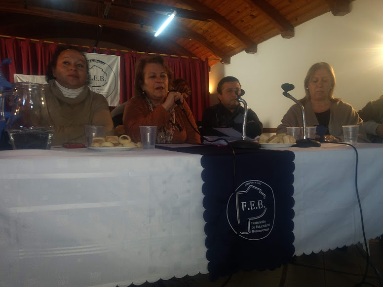 La FEB trajo a la conducción provincial y criticaron la subejecución de partidas en varios años