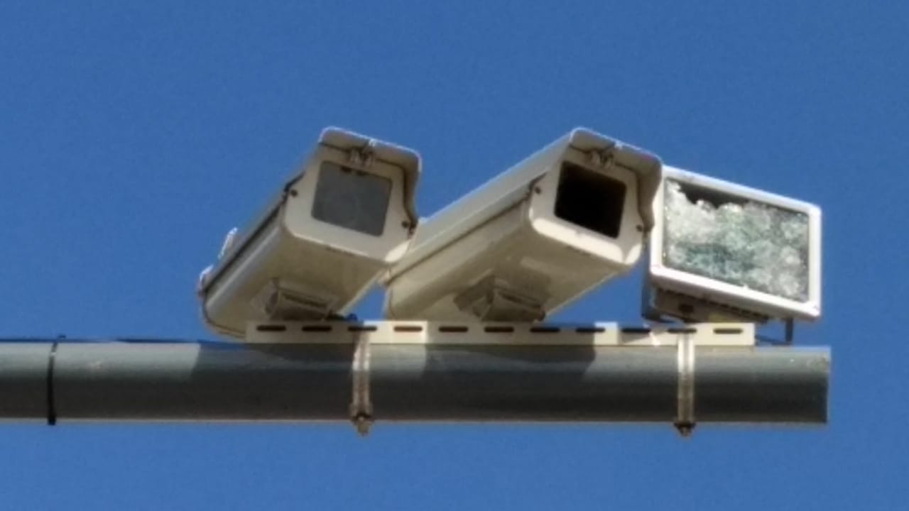 Ya opera una cámara de fotomulta de la Ruta 28 tras los ataques vandálicos