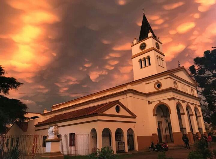 Rodríguez evitó la peor parte de la tormenta y tuvo un cielo muy particular
