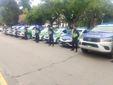 Se incorporaron 15 nuevos móviles policiales a General Rodríguez