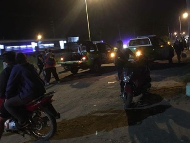 Dos motociclistas quedaron heridos tras un choque en Ruta 7
