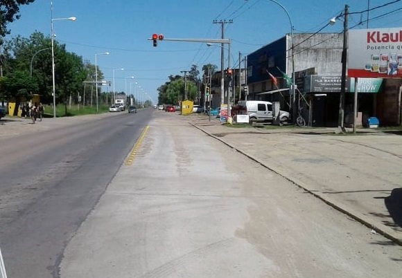 Ya está habilitada la nueva dársena de giro en Av. Bernardo de Irigoyen