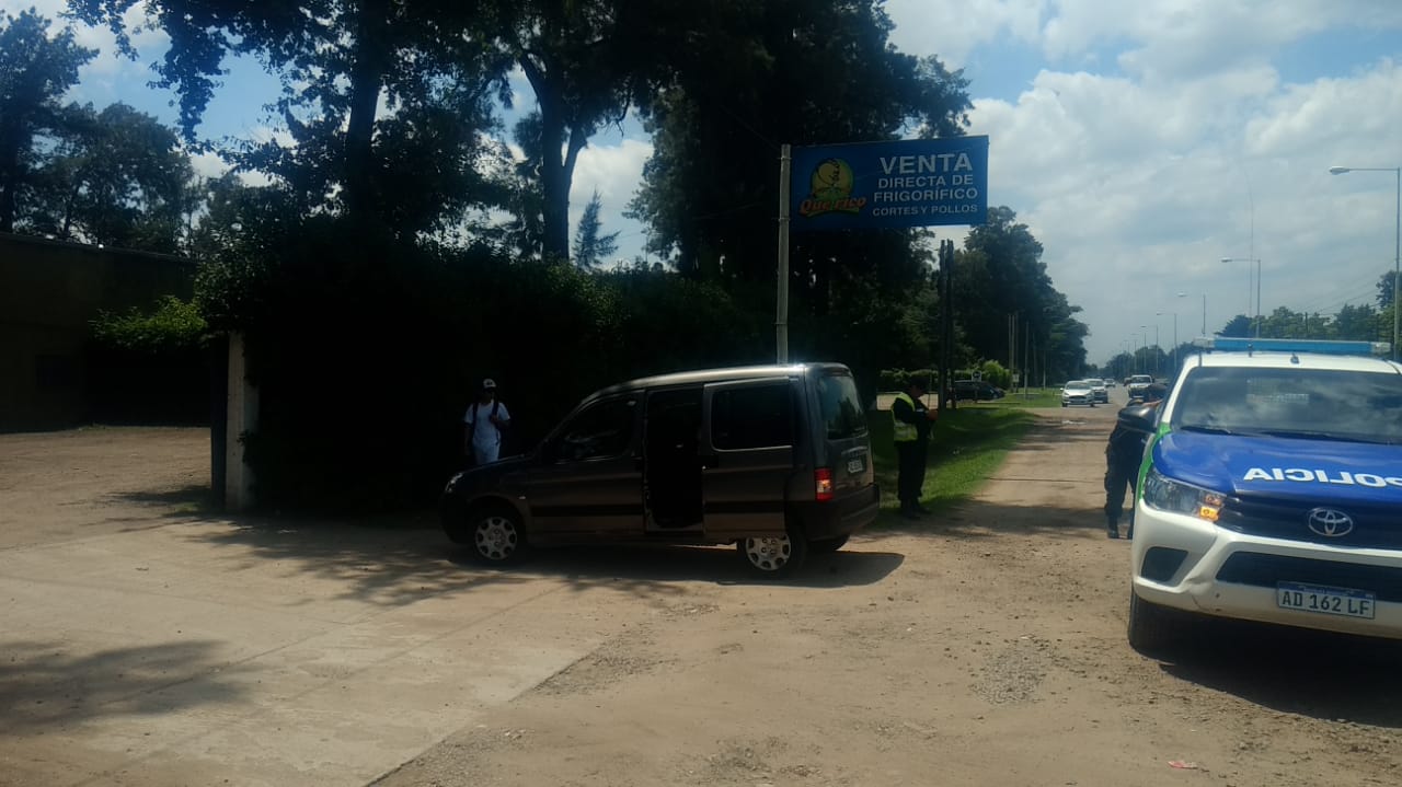 Un motociclista herido al chocar con un auto en Ruta 7