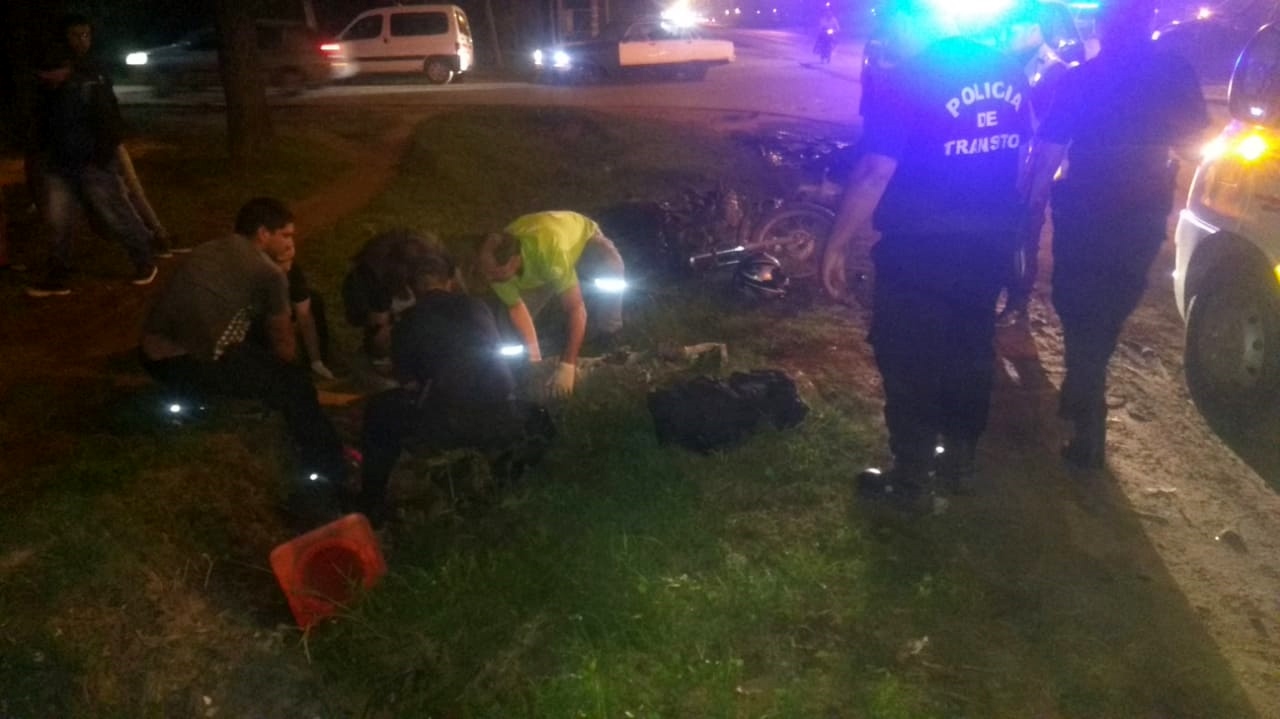 Impactante choque sobre Ruta 7: Un joven resultó gravemente herido