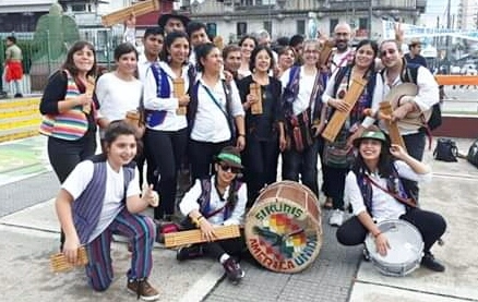 Rodriguenses participaron de un encuentro de Sikuris y canto comunitario en Lanús
