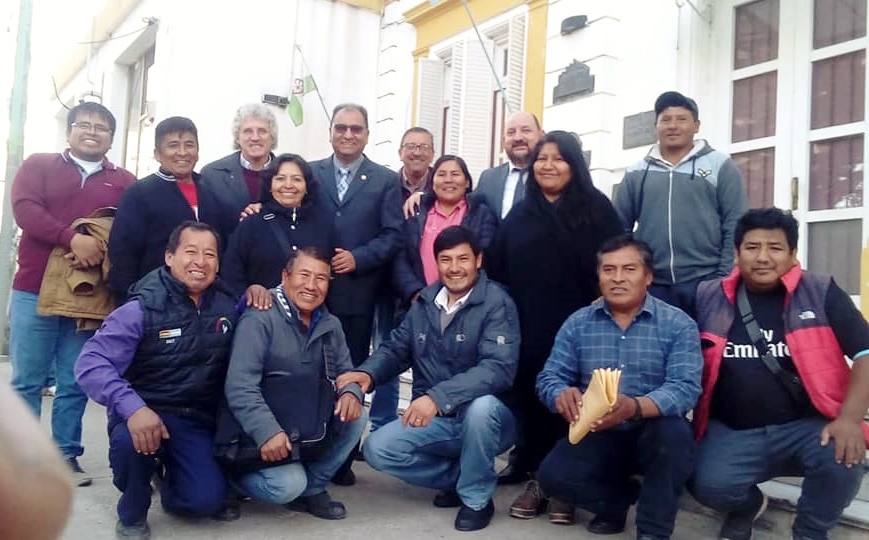Se hizo oficial la cesión de tierras a la comunidad boliviana para la construcción del Mercado Concentrador Frutihortícola