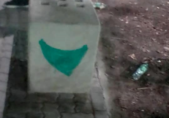 Repudio de una concejal por pintadas "pro aborto" en la Plaza Central