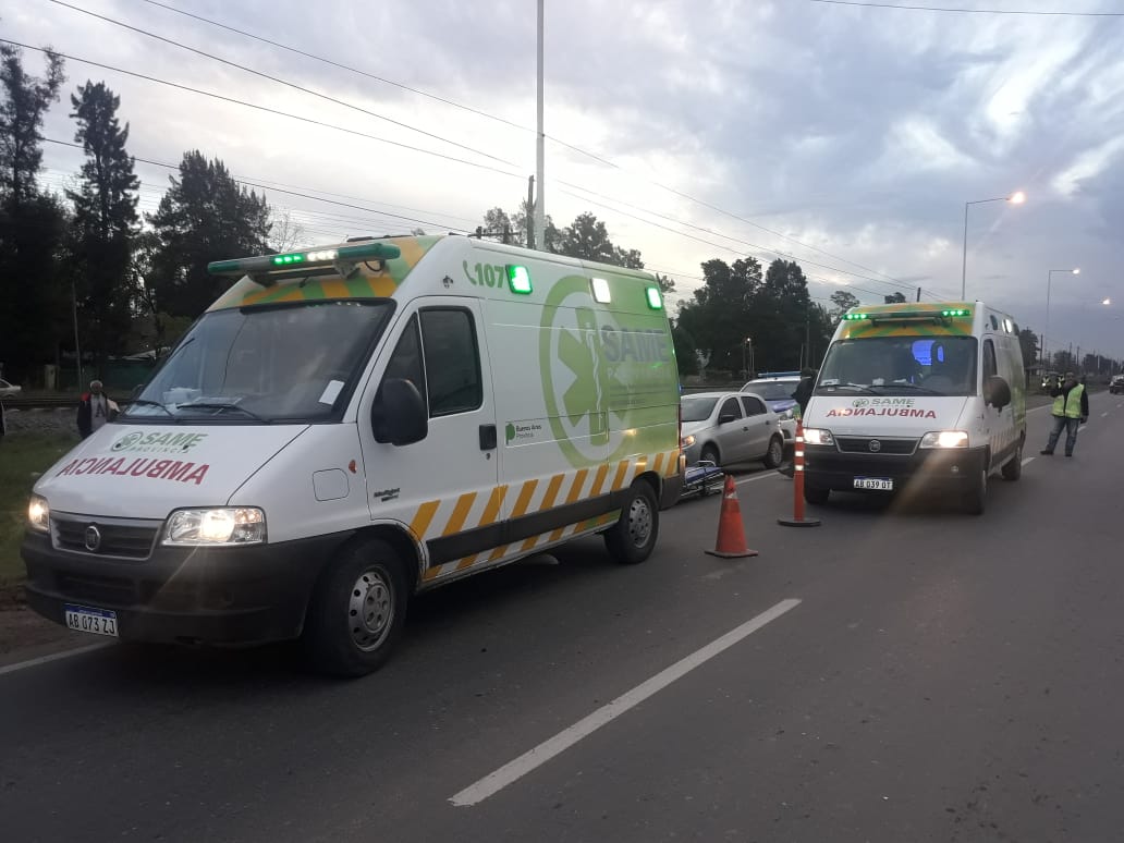 Una moto embistió a dos nenes de 7 años sobre la Ruta 7