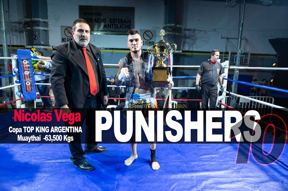 "El Renegado" Vega se subió a lo más alto de la primera edición del evento Punishers 10 en Argentina