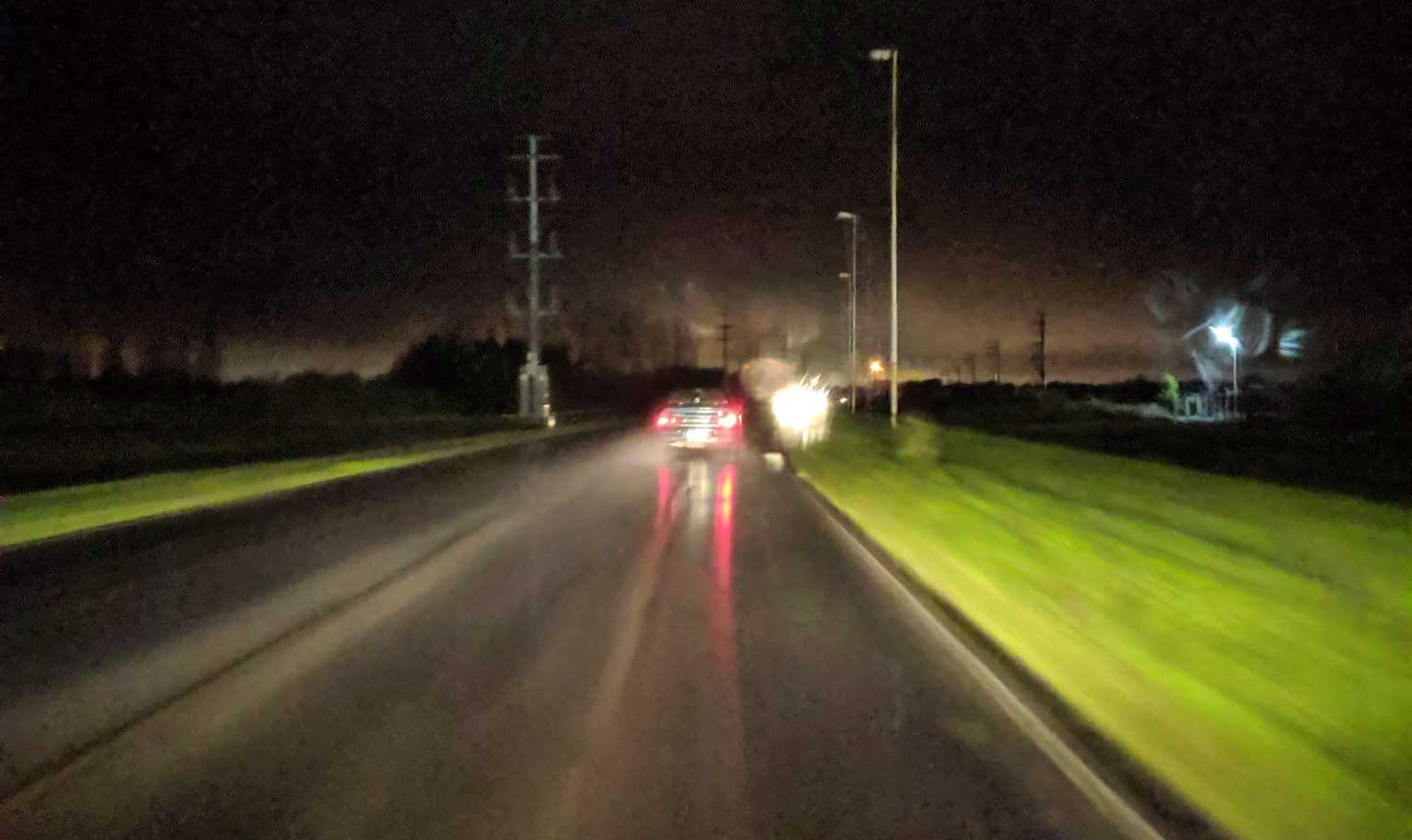 Vecino reclama por la fallas en la iluminación en un tramo de la Ruta 28