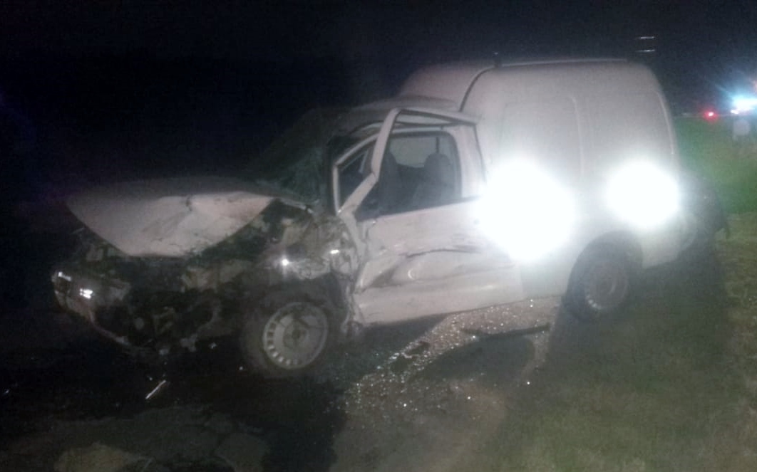 Brutal impacto frontal sobre Ruta 28