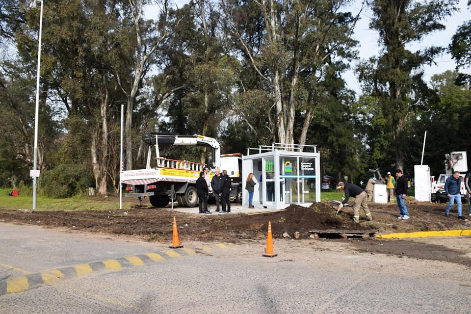 Instalaron un puesto de control policial en las inmediaciones del Polideportivo