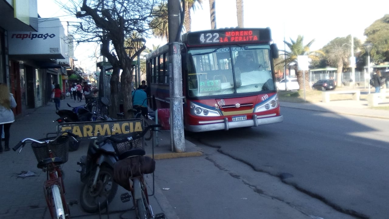 Por las obras en la Ruta 7, cambian provisoriamente las paradas de colectivos