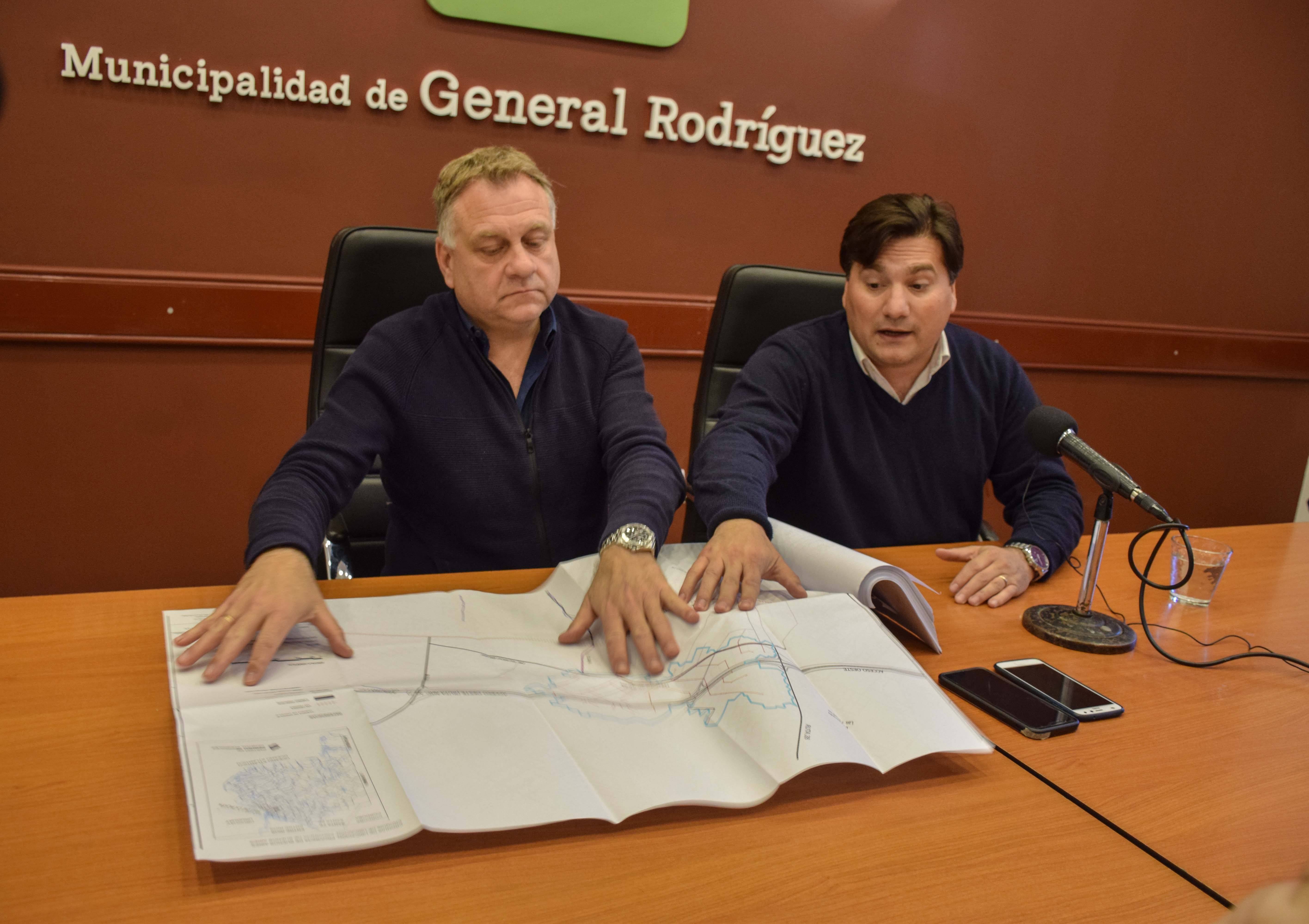 Se anunció la realización del colector pluvial de la Av. Ricardo Balbín